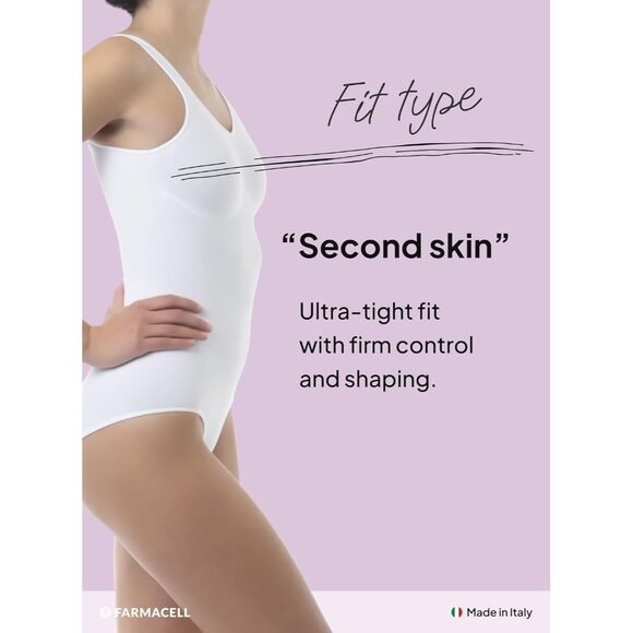 🆕Women’s White Nylon Shaping Control Body Shaper with Push-Up Effect - Picture 6 of 8